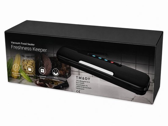 TM&DY Vacuümmachine - Vacumeermachine - Droog & Nat Voedsel - Foodsaver - Seal Apparaat - Vacuüm Sealer - incl. 20st Vacuumzakken