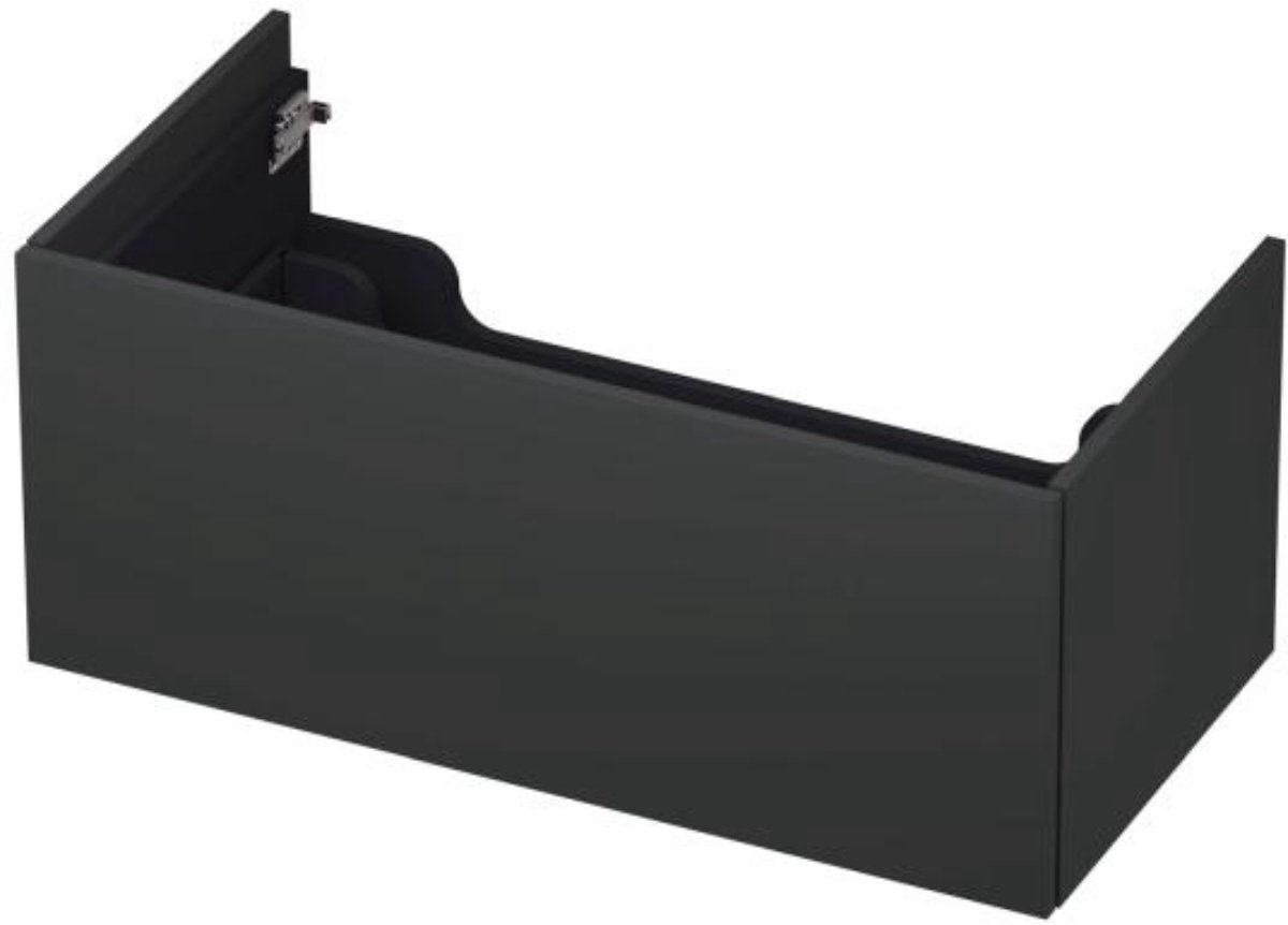 INK - Onderkast 1 Lade Push 2 Open Bestaande Uit - 900x450x376 Mm - Mat Antraciet