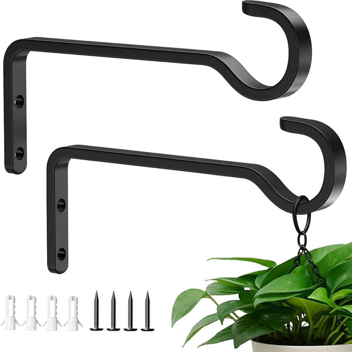 MRKK® Plantenhaak Hanging Basket - Muurhaak voor Planten - Wandhaak