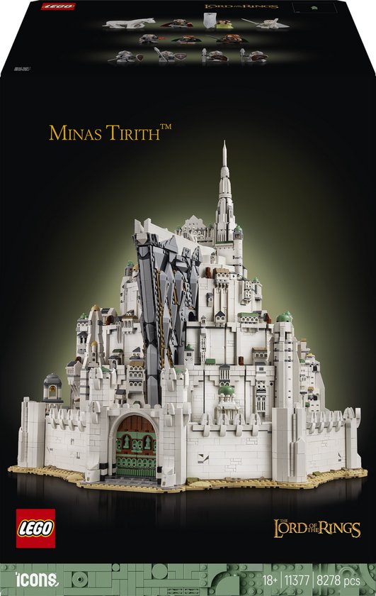 LEGO Icons The Lord of the Rings: Minas Tirith Bouwpakket voor Volwassenen - 11377