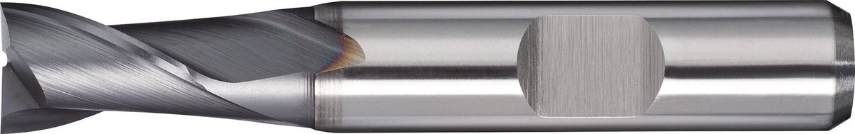 Bohrnutenfräser DIN 327D TypN D.6mm HSS-Co8 TiCN Weldon Z.2 kurz TECWERK
