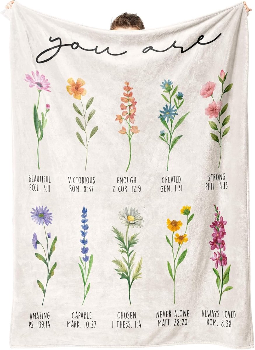 BOTC Fleece deken- Bloemenpatroon - Flanellen deken - Zacht en warm - Voor bank, slaapkamer & woonkamer - 130 x 150 cm - Beige