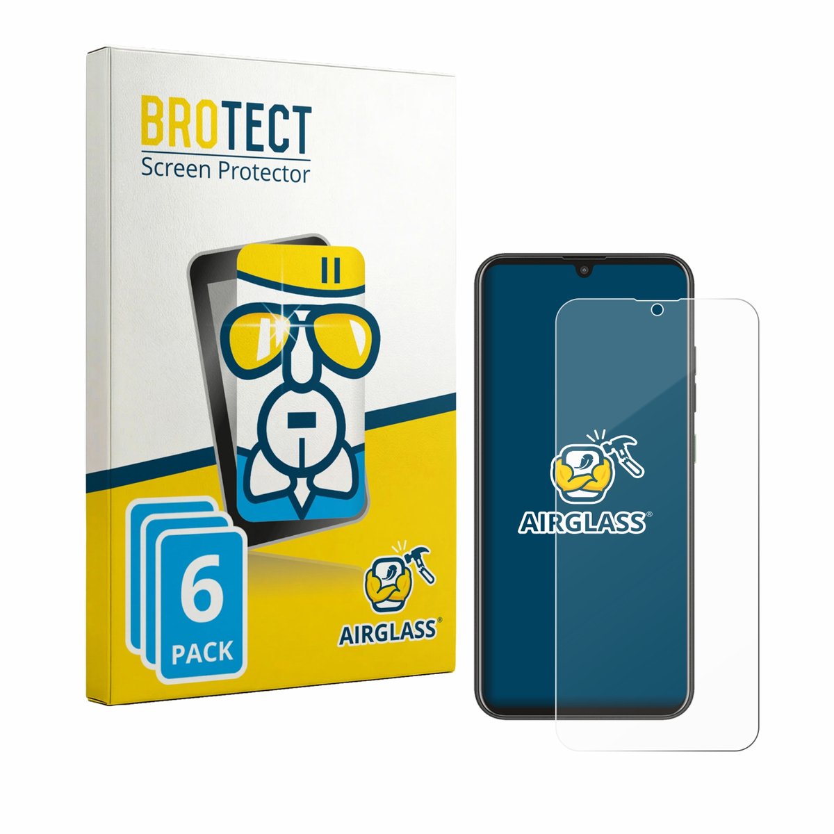Screenprotector 6 Stuks voor Murena Teracube 2s Beschermglas transparant