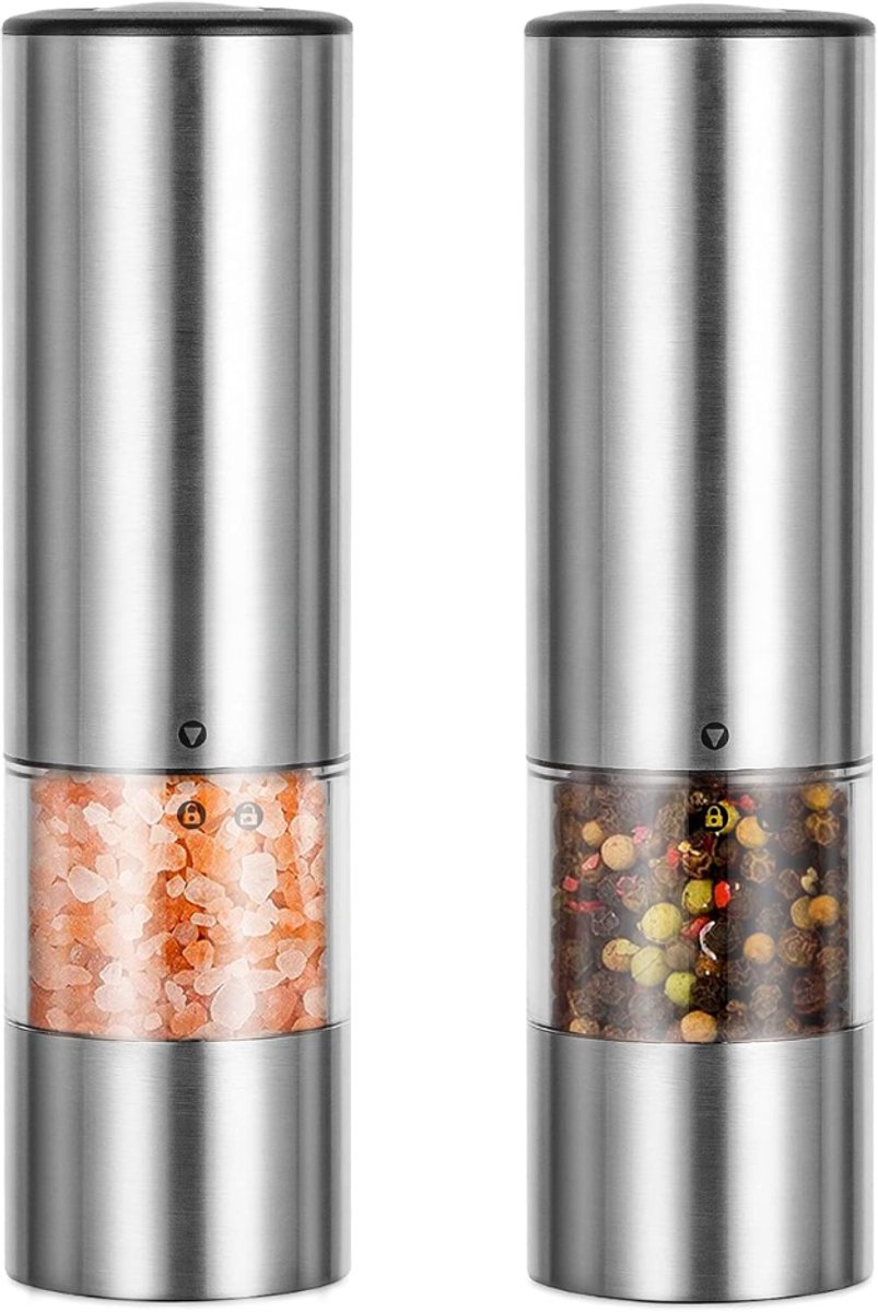 VLSelect®Peper en Zoutmolen Set - Pepermolen - Zoutmolen - Electrisch