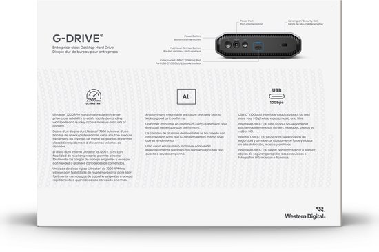 G-DRIVE® 26TB External Desktop Hard Drive, 7200RPM Ultrastar® Hard Drive Enterprise-Class, USB-C™ (10Gbps), tot 260MB/s, Mac-Ready — afbeelding 3