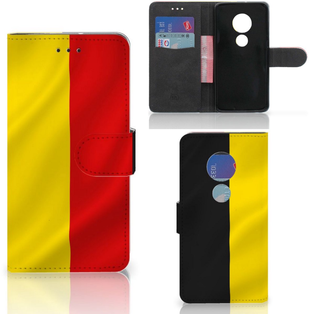 Motorola Moto G7 Play Bookstyle Case Belgische Vlag