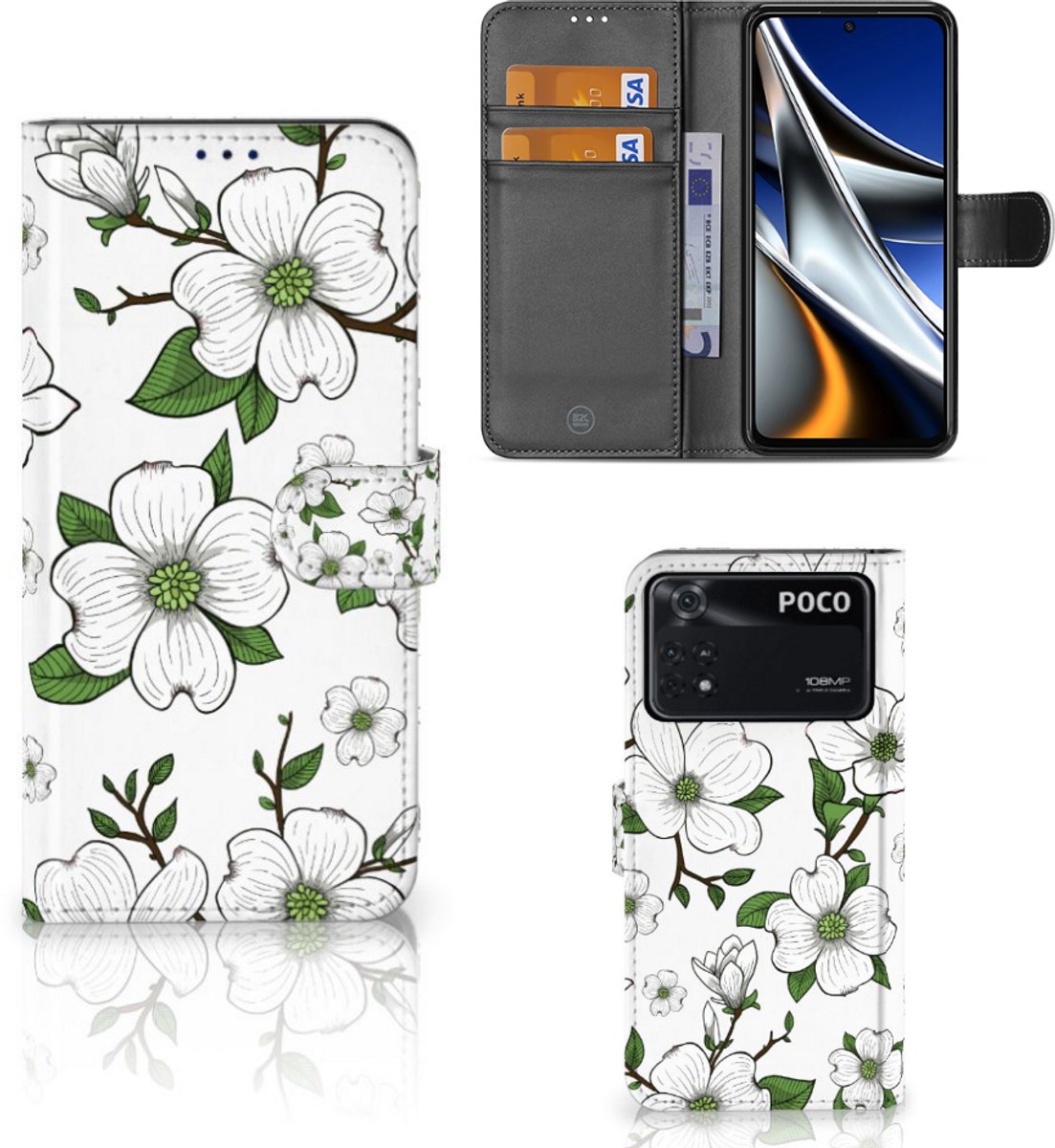 Xiaomi Poco X4 Pro 5G Hoesje Dogwood Flowers
