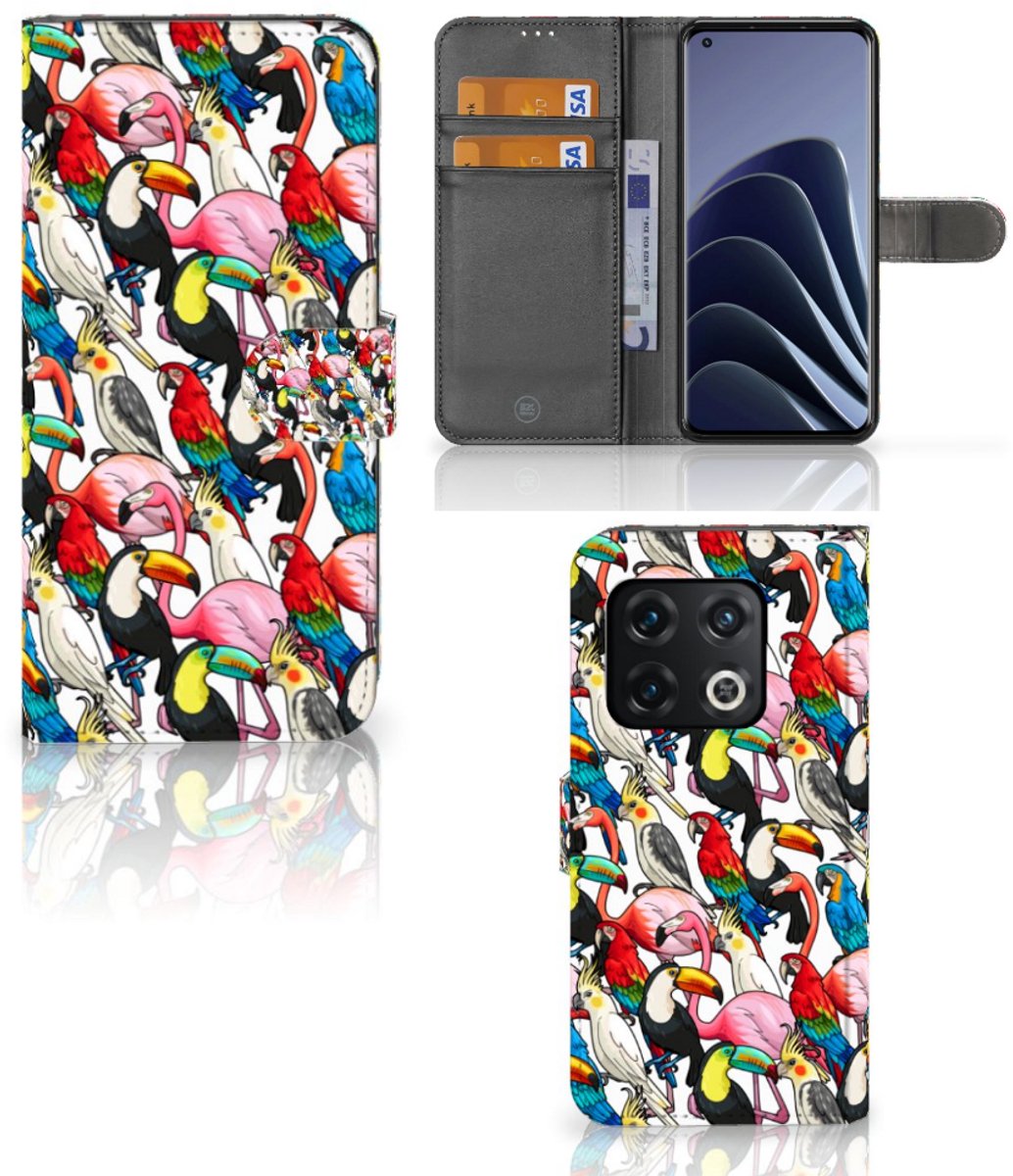 OnePlus 10 Pro Telefoonhoesje met Pasjes Birds