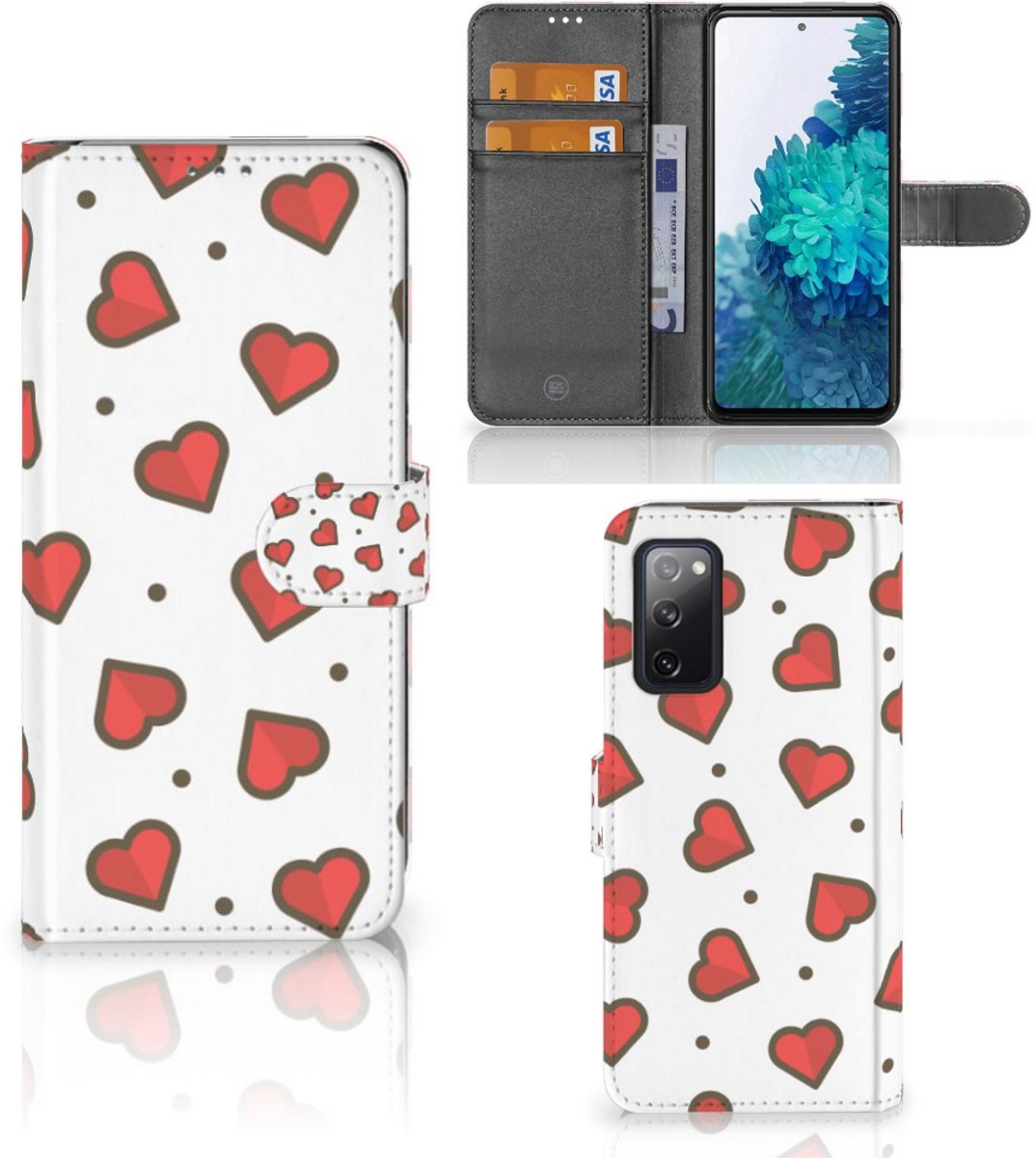 Samsung Galaxy S20 FE Telefoon Hoesje Hearts