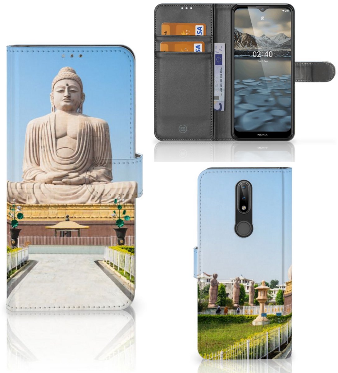 Nokia 2.4 Flip Cover Boeddha