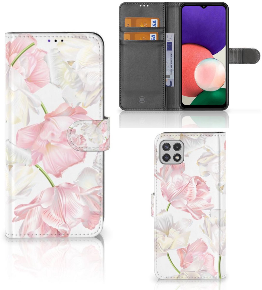 Samsung Galaxy A22 5G Hoesje Lovely Flowers