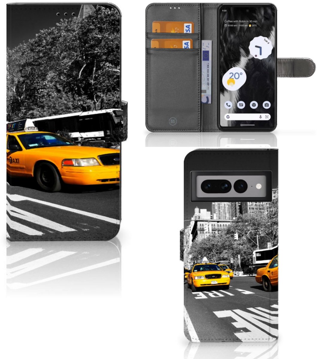 Google Pixel 7 Pro Flip Cover New York Taxi
