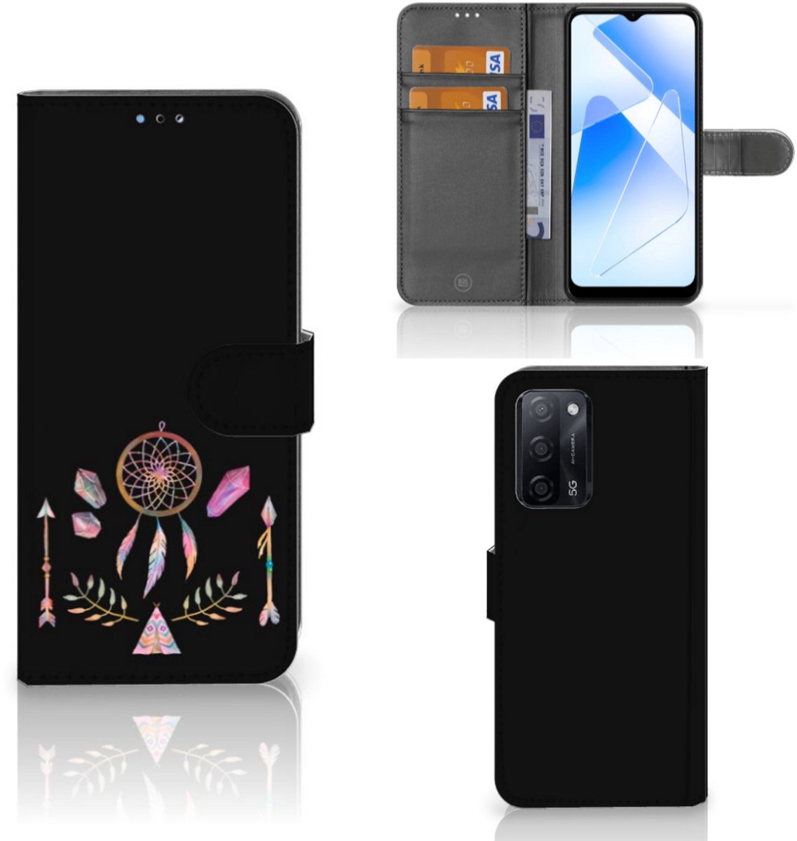 OPPO A16/A16s/A54s Leuk Hoesje Boho Dreamcatcher