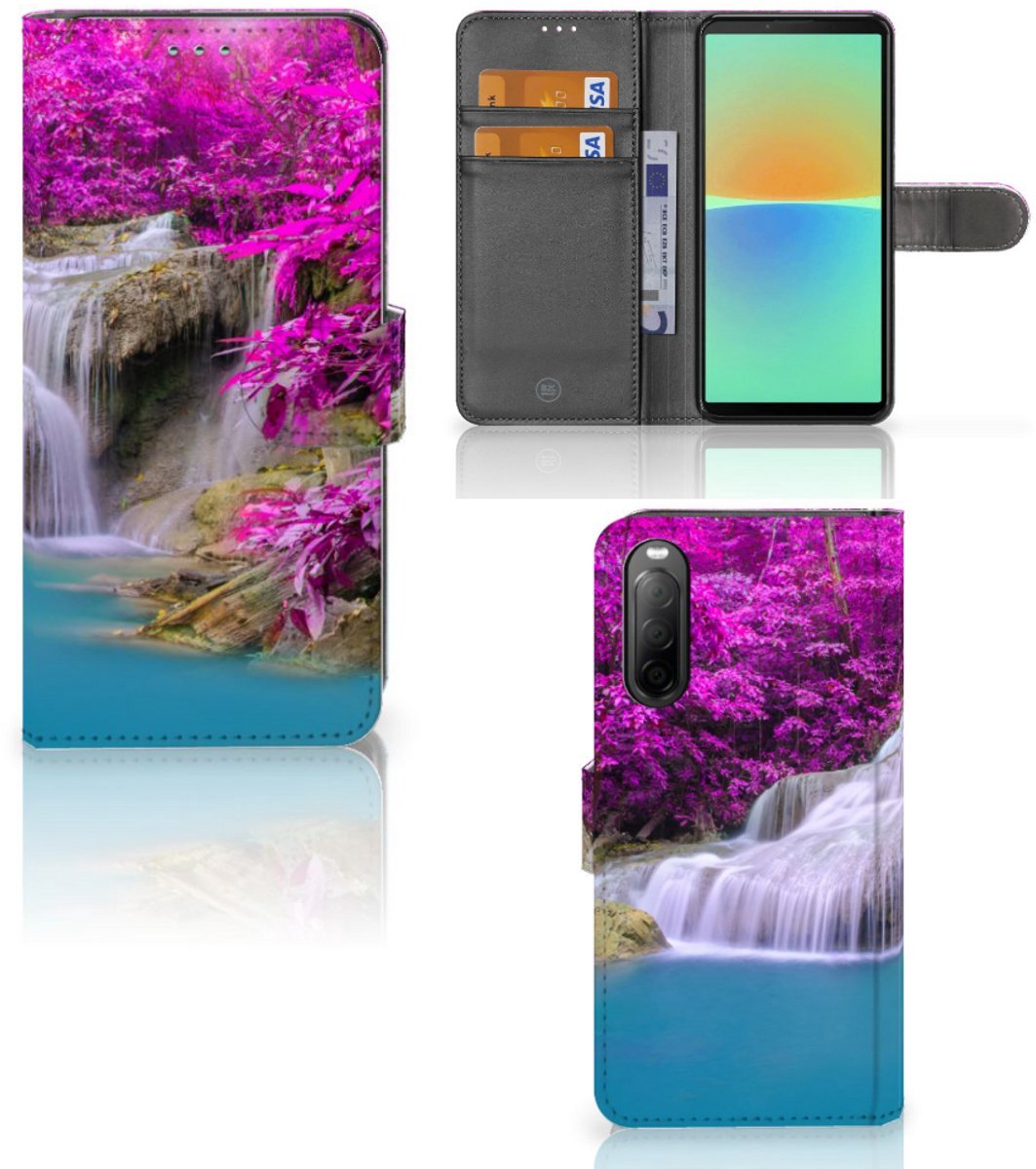 Book Case voor Sony Xperia 10 IV Flip Cover Waterval