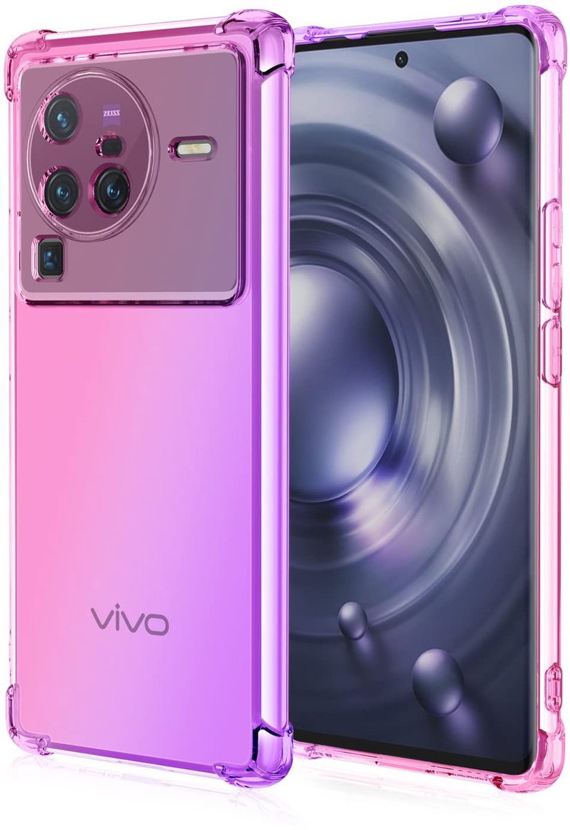 Cosensi - X80 Pro 5G - Ultra-Slim Bumper - Pink Purple - Shockproof - Anti Smudge - TPU bescherming voor smartphones