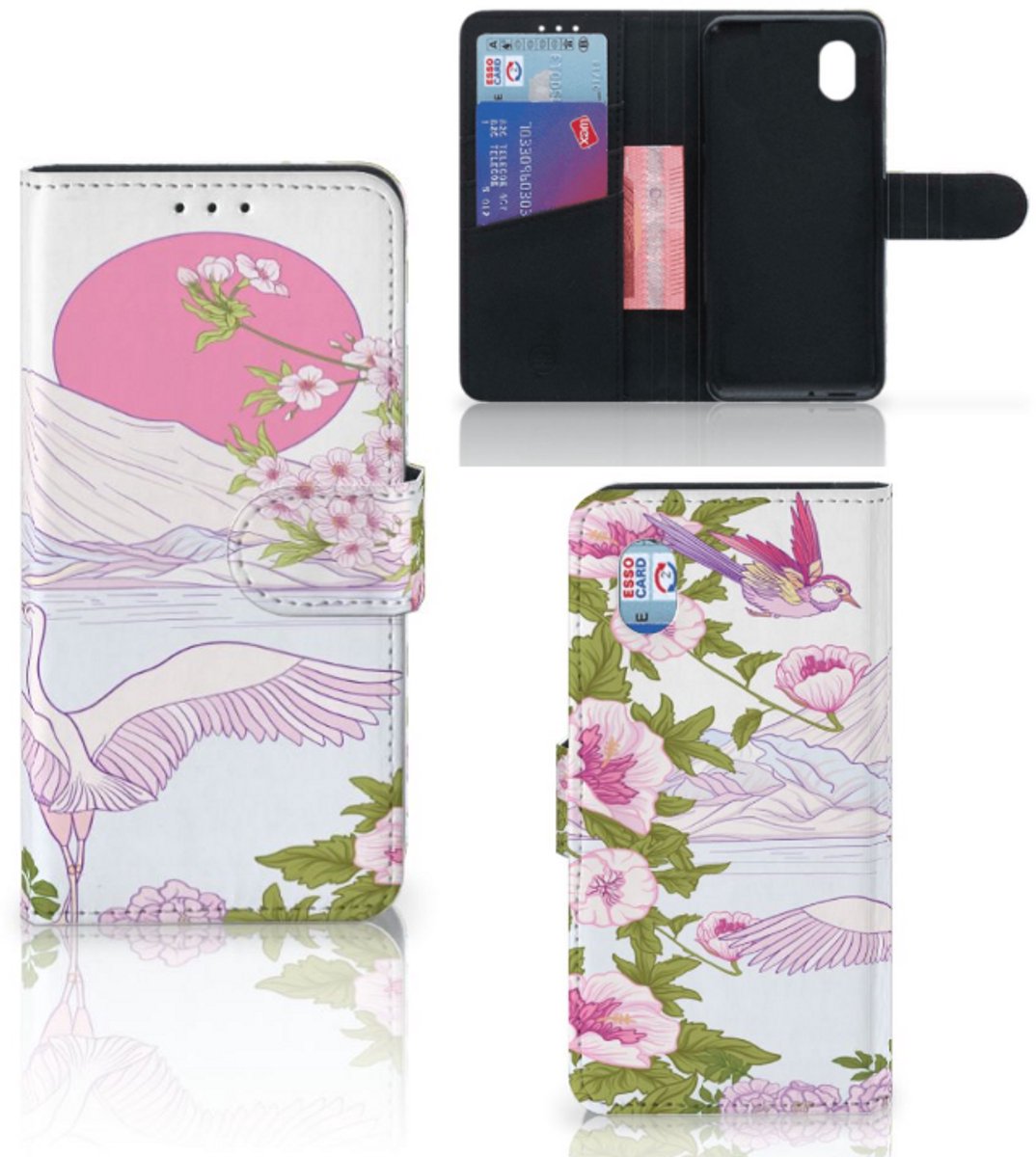 Alcatel 1B (2020) Telefoonhoesje met Pasjes Bird Standing