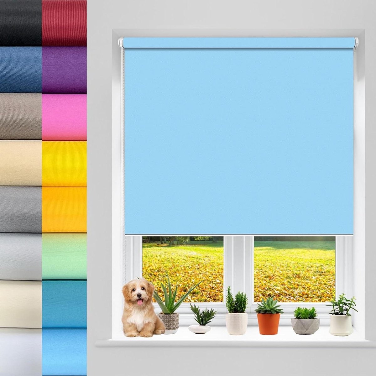 Verduisterend Rolgordijn - Verduisteringsrolgordijn - Slaapkamer - Montage zonder boren -