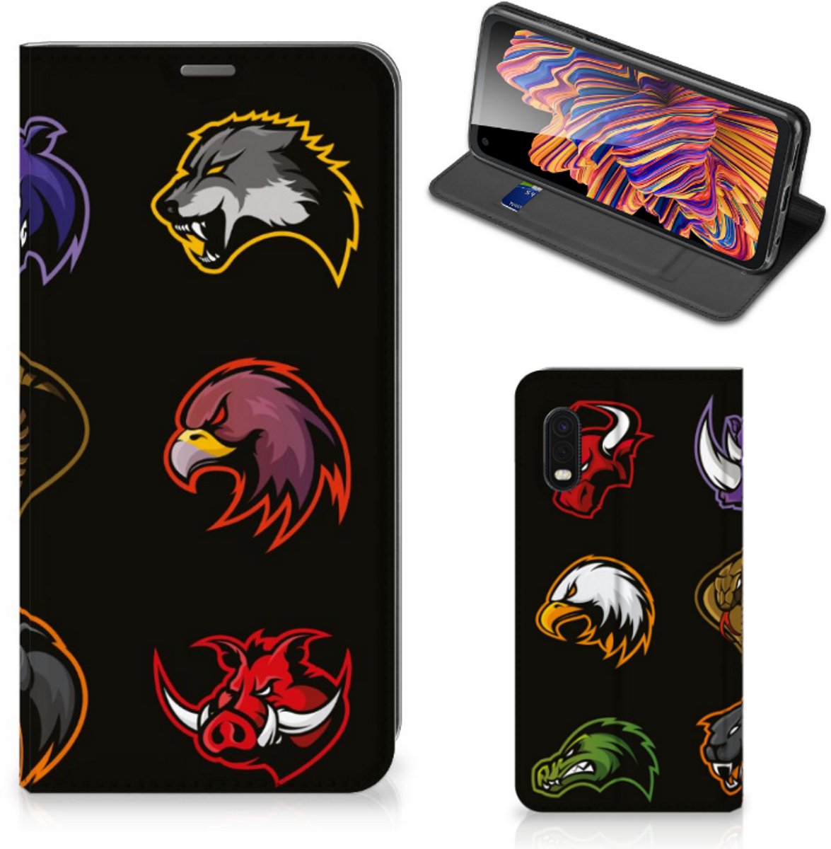 Standcase Hoesje voor Samsung Xcover Pro Magnet Case Cartoon