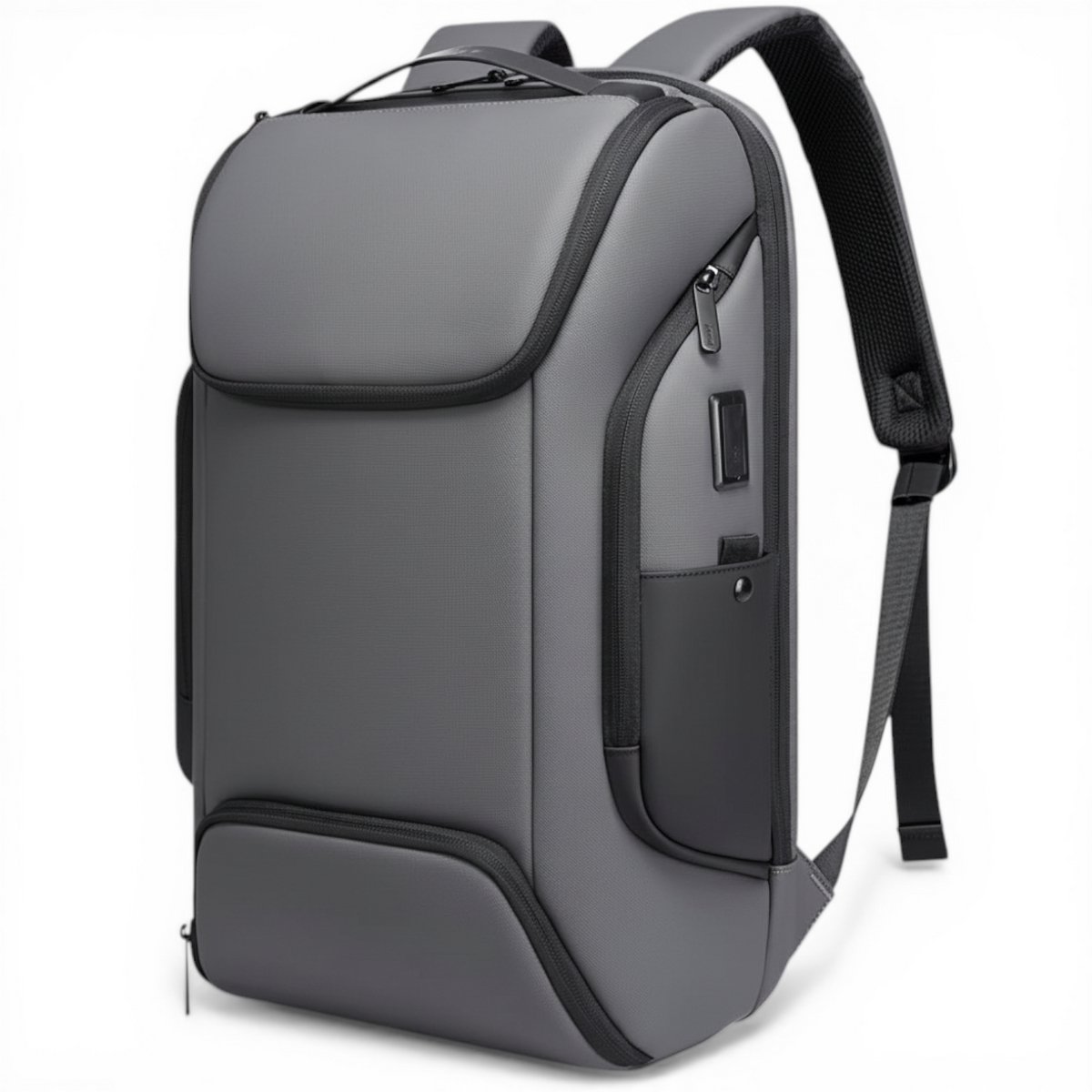 Laptop Rugzak 15.6 Inch - USB - Anti-diefstal - Waterafstotend - Grijs
