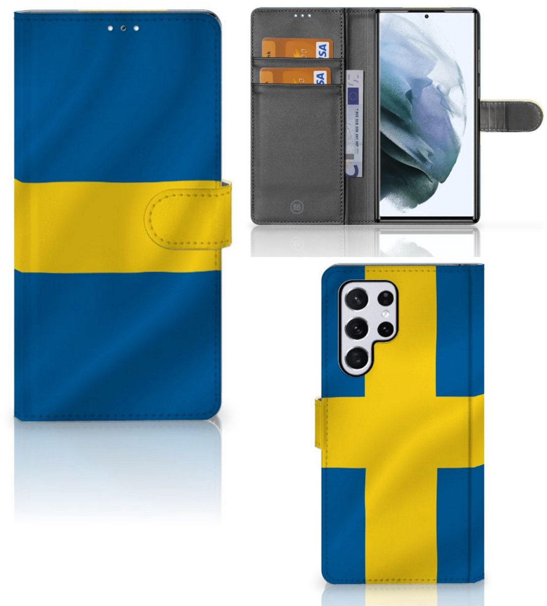 Samsung Galaxy S22 Ultra Bookstyle Case Zweden