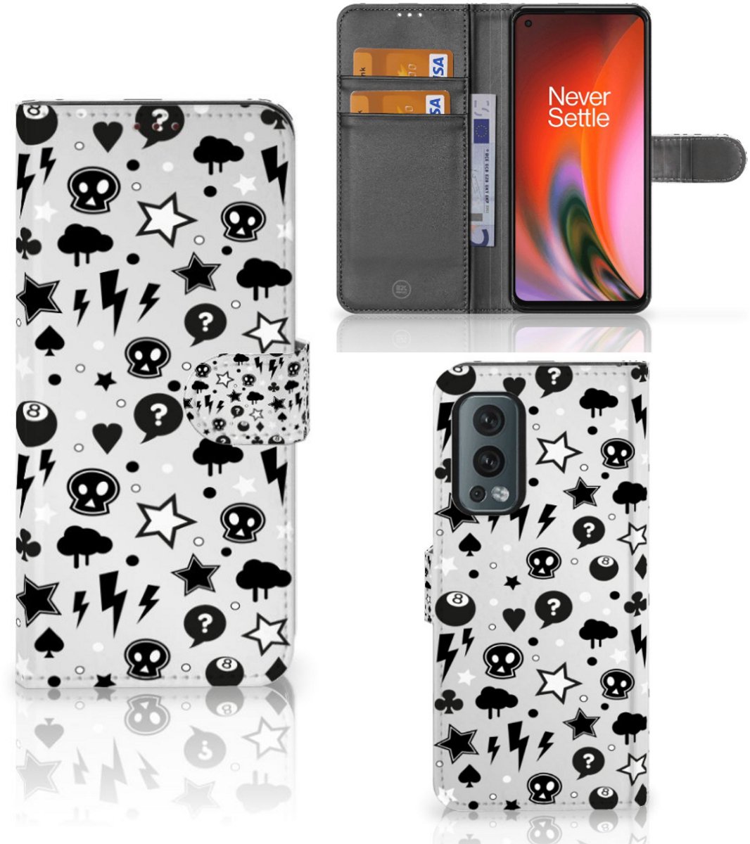 Telefoonhoesje met Naam OnePlus Nord 2 5G Silver Punk