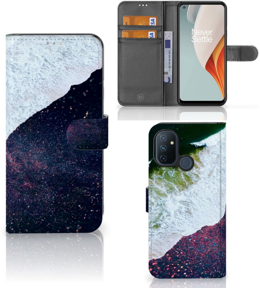 OnePlus Nord N100 Book Case Sea in Space