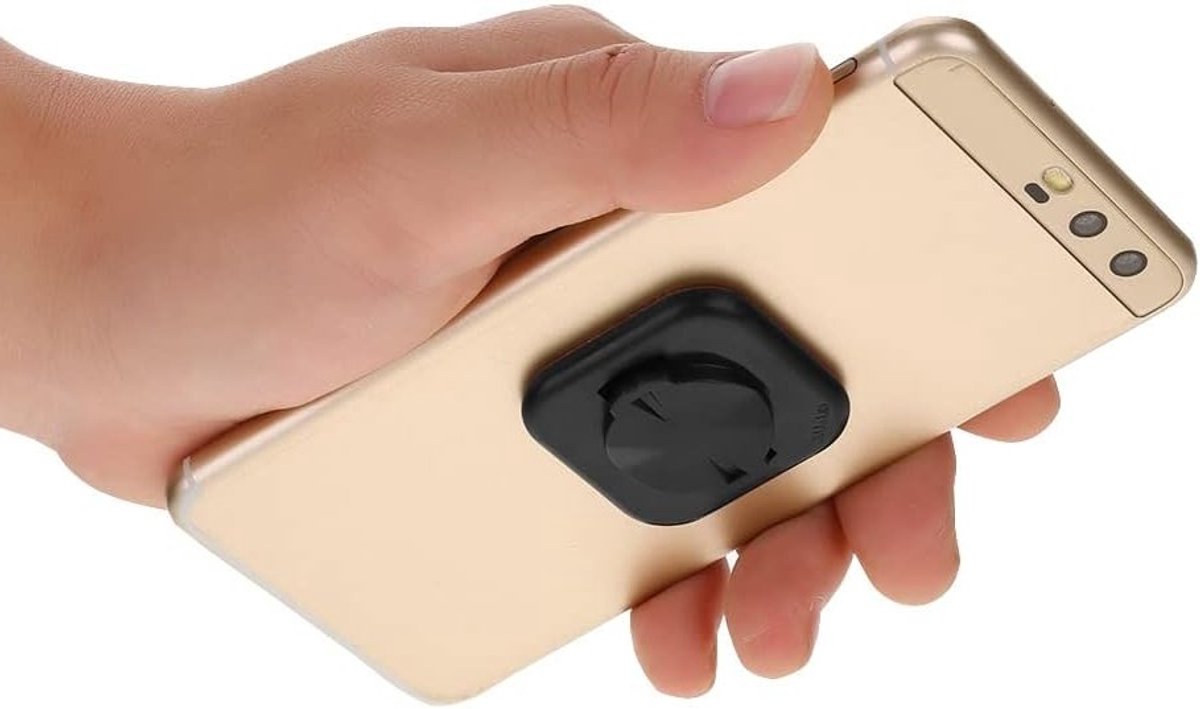 Zelfklevende Telefoonhouder voor Auto, Fiets en Computer - Antislip Ontwerp, Compact en Duurzaam, 4 x 4 x 0.6 cm