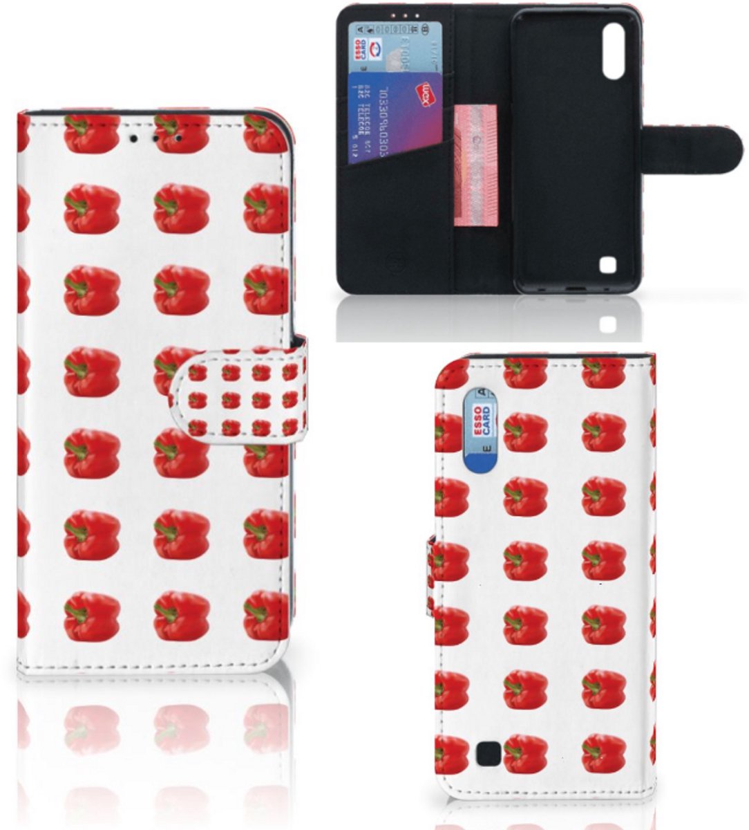 Samsung Galaxy M10 Book Cover Paprika Red