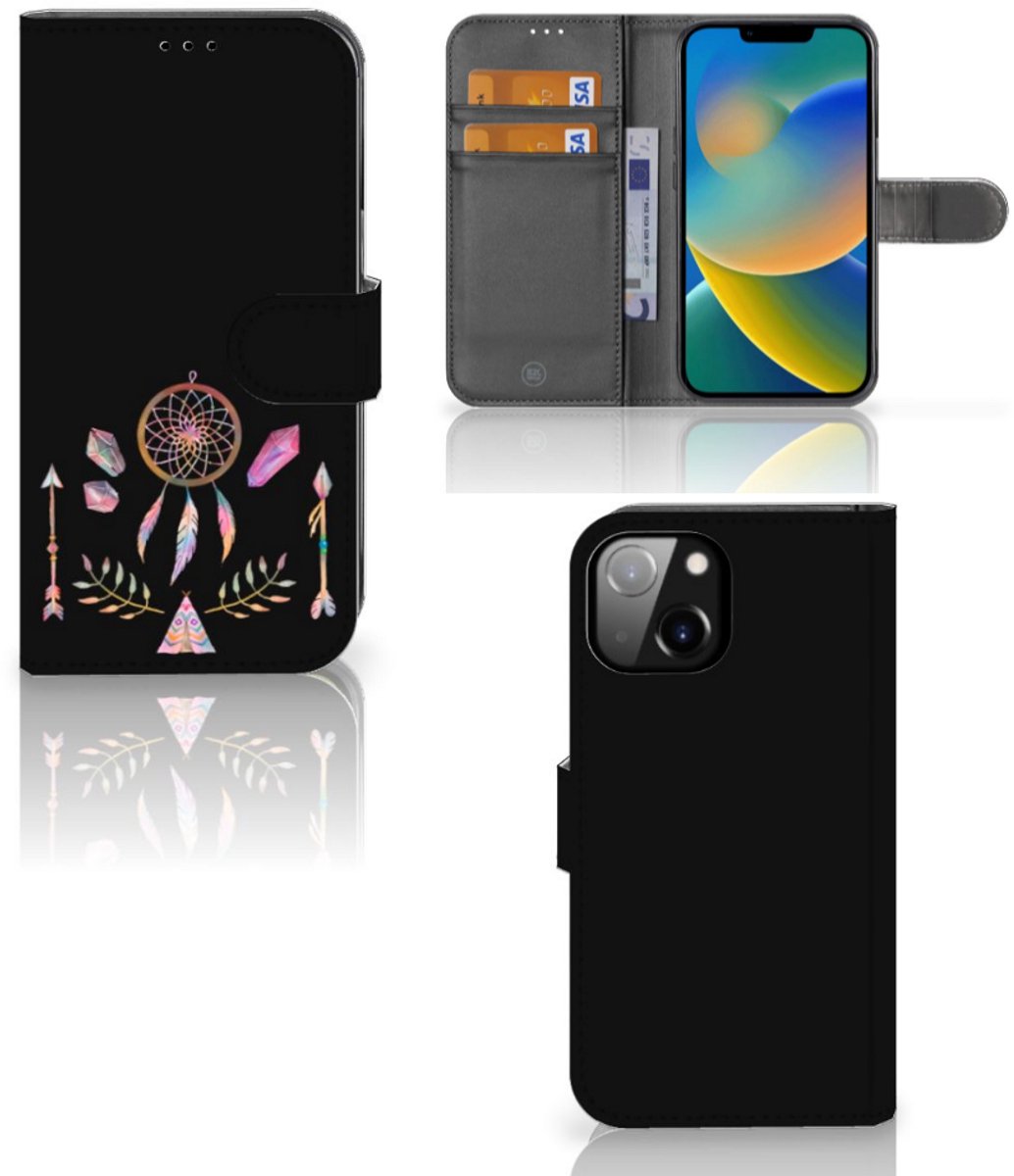 Apple iPhone 14 Leuk Hoesje Boho Dreamcatcher