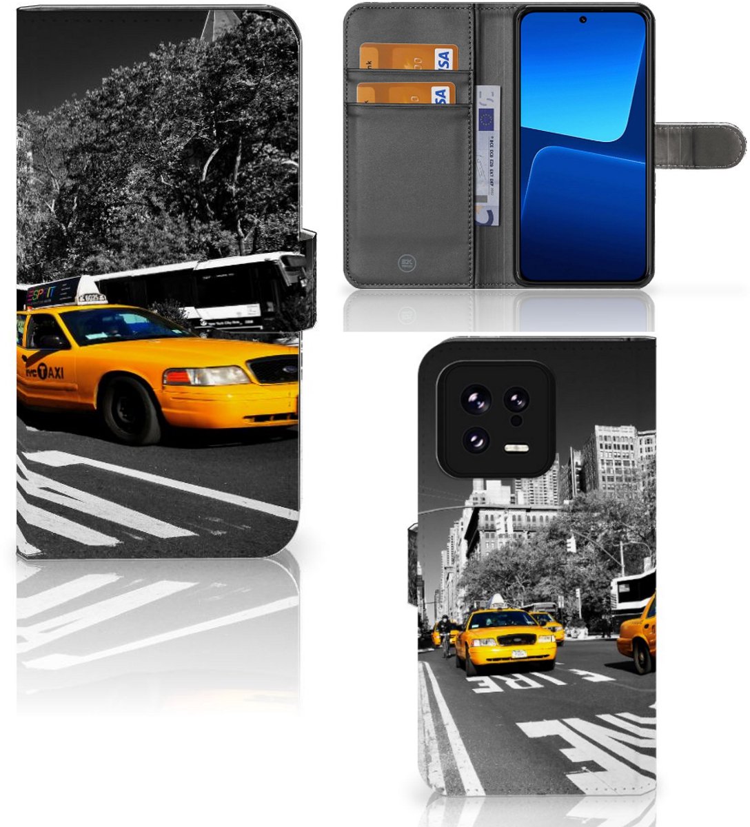 Xiaomi 13 Flip Cover New York Taxi
