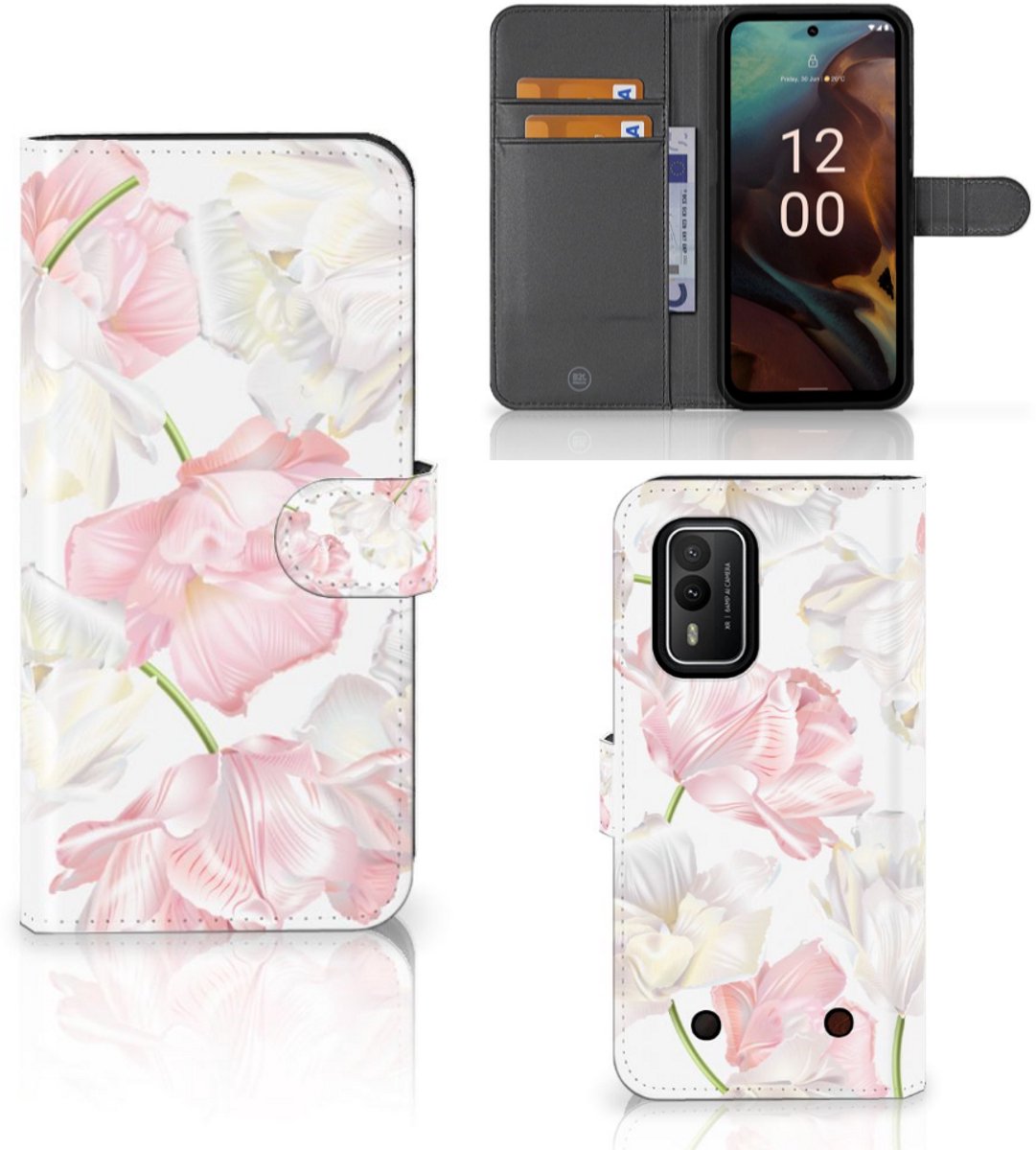 Nokia XR21 Hoesje Lovely Flowers