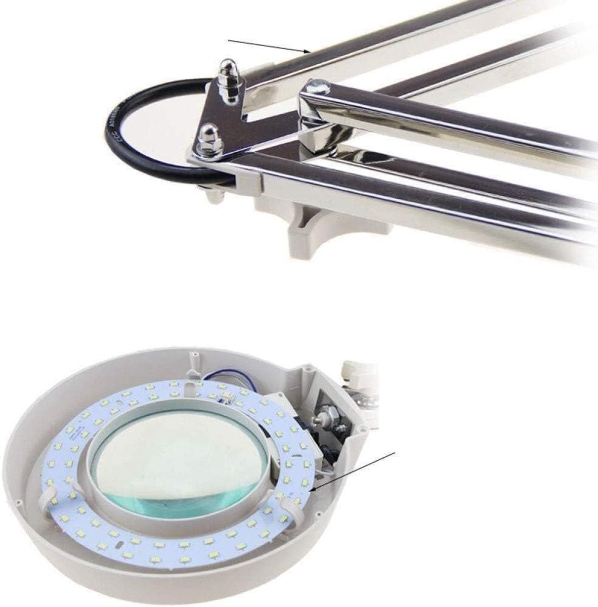 Vergrootglas Bureau - Leesloep Elektronica - Gedetailleerd Werk - Onbreekbare Optische Lens - Met LED Licht