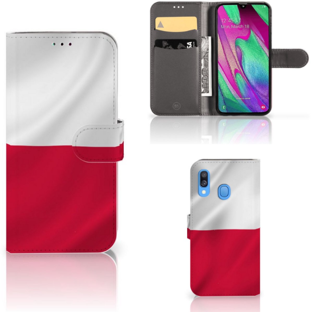 Samsung Galaxy A40 Bookstyle Case Polen