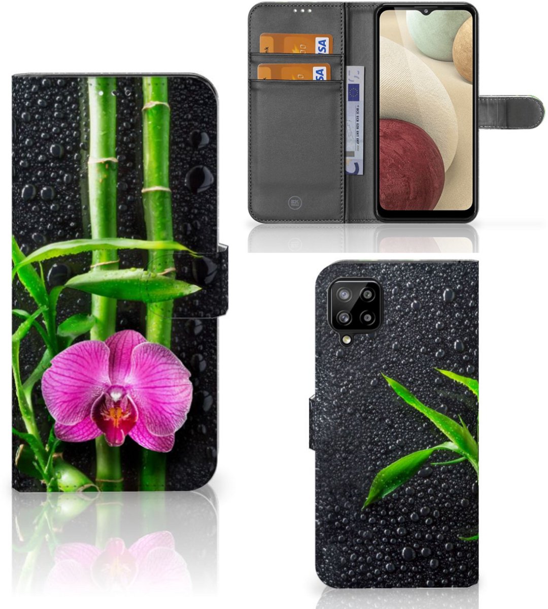 Samsung Galaxy A12 Hoesje Orchidee