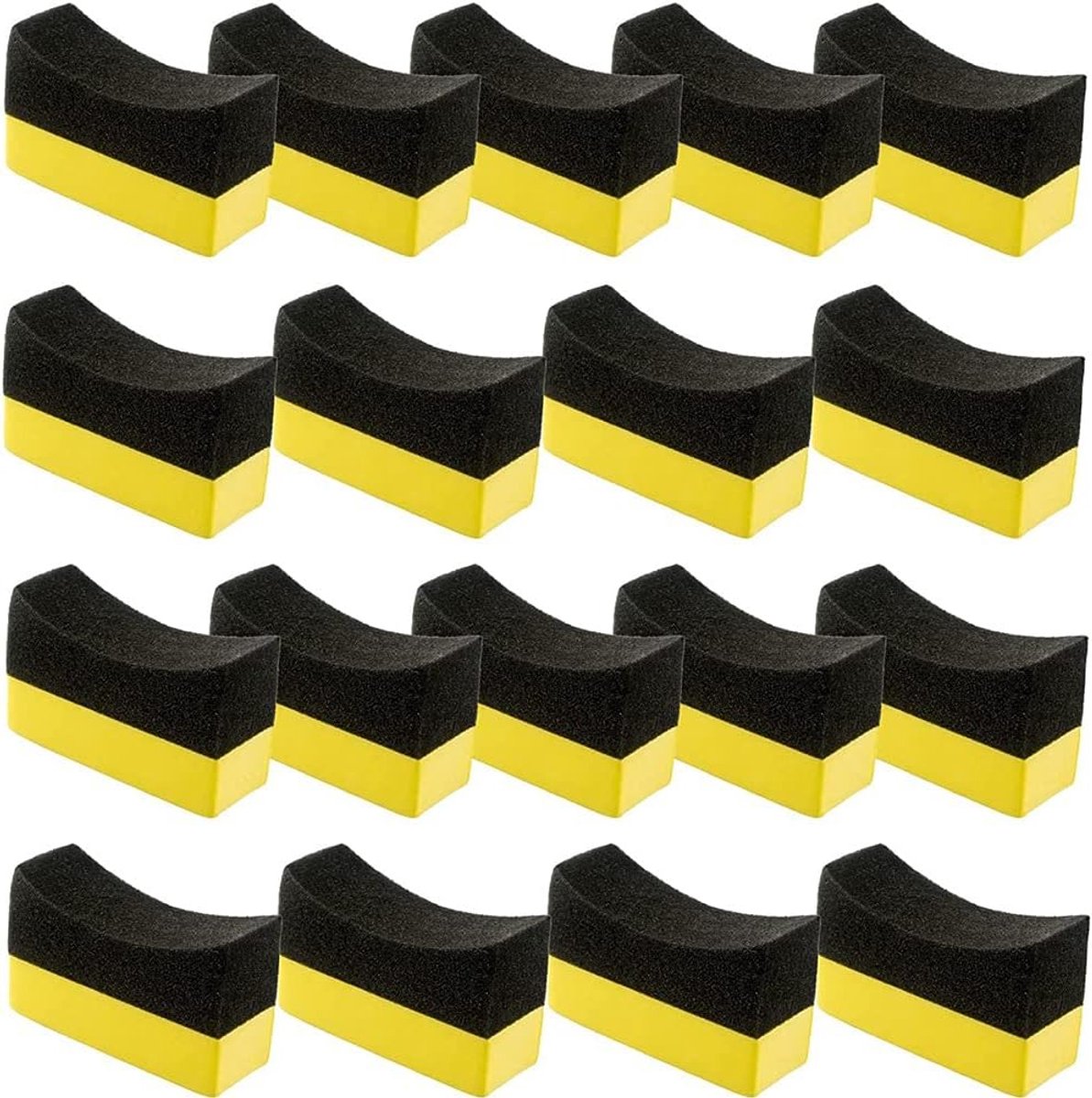 Banden Applicator Pads - Omkleding Spons - Auto Polijsten - 18 Stuks Set - 35 x 26 x 6 cm