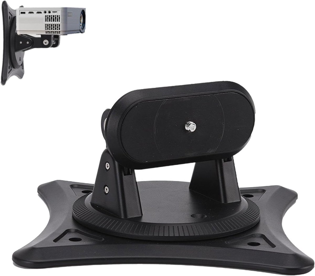 Projector Bureauhouder - Projector Mount - Ideale Montagepositie - 360 Graden Verstelbaar - 18x18x10 cm - Zwart