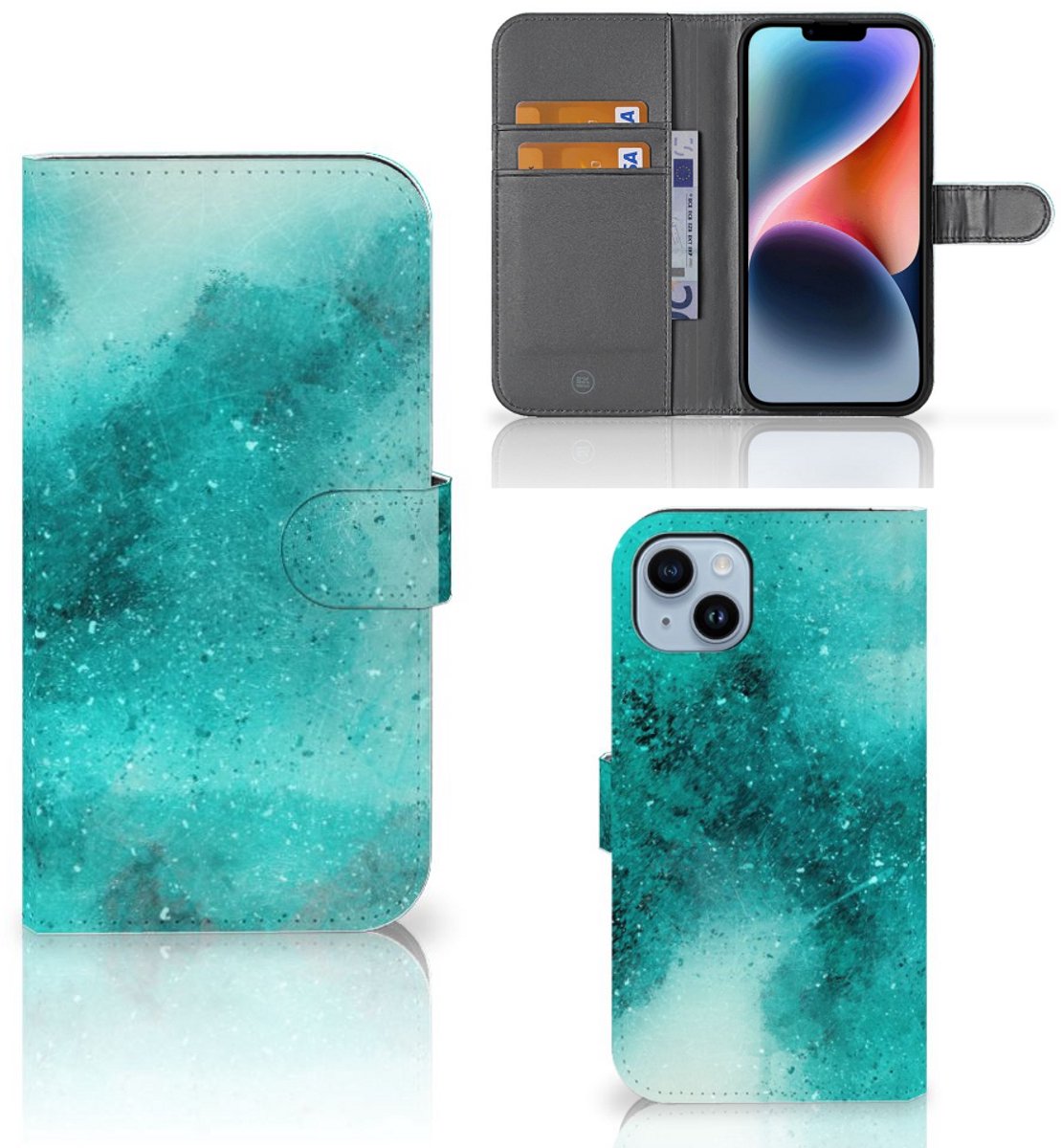 Hoesje iPhone 15 Plus Painting Blue