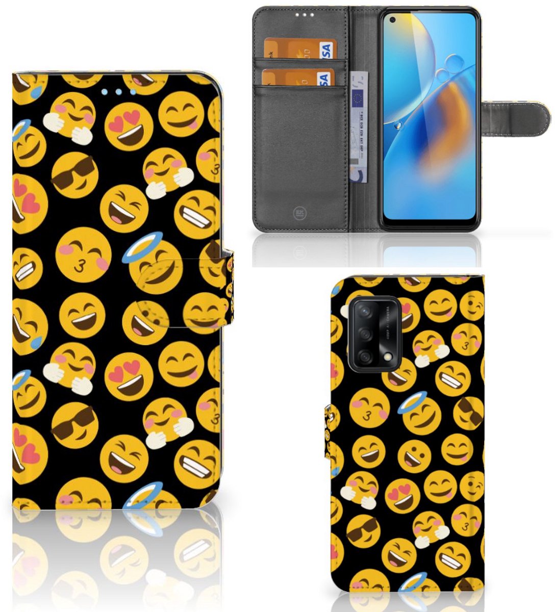 OPPO A74 4G Telefoon Hoesje Emoji