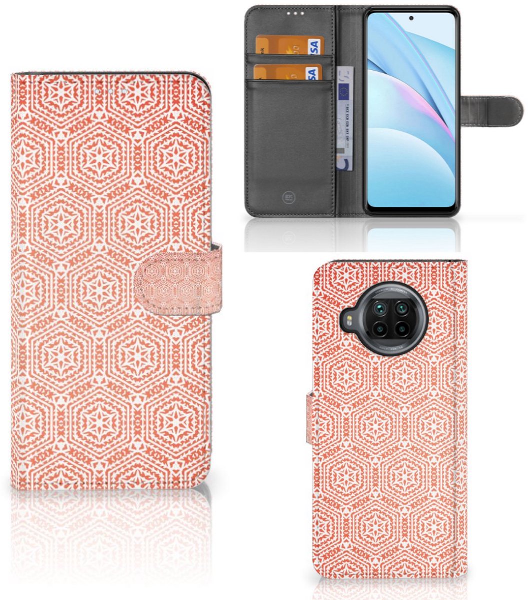 Xiaomi Mi 10T Lite Telefoon Hoesje Pattern Orange