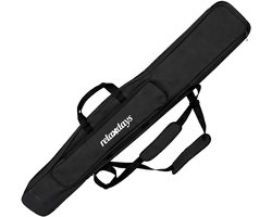 Hengeltas - 130 cm - voor 3 hengels - zwart