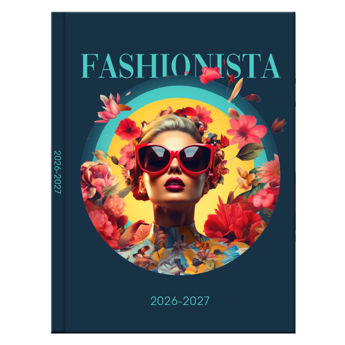 SOHO Agenda - A5 Formaat - 21x14,5cm - Jaar 26/27 - 12 maanden - Augustus t/m Juli - 1 week op 2 pagina's - Harde kaft - Met leeslint - Fashionista