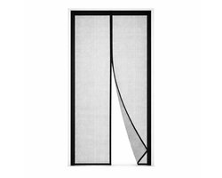 Ceruzo Deurgordijn 100xH260 cm – Magnetisch – Vliegengordijn – Zwart -Klittenband- Extra Hoog