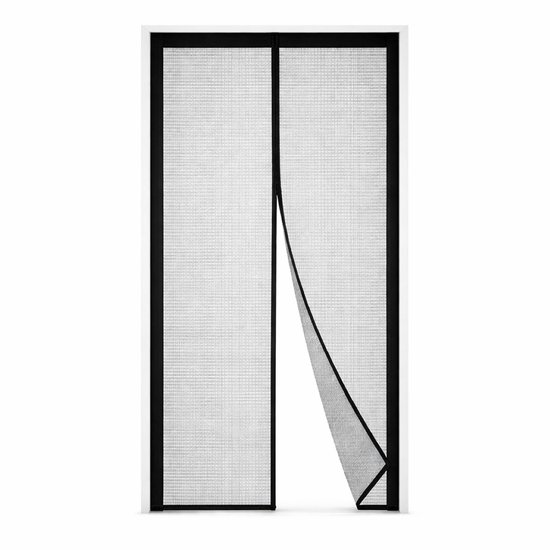 Risareyi Magnetische Vliegengordijn Deur 95x240cm, Wit Fijn Dikker Gaas Hordeur Magneet Voor Balkondeur Sluit Automatisch 2050107862