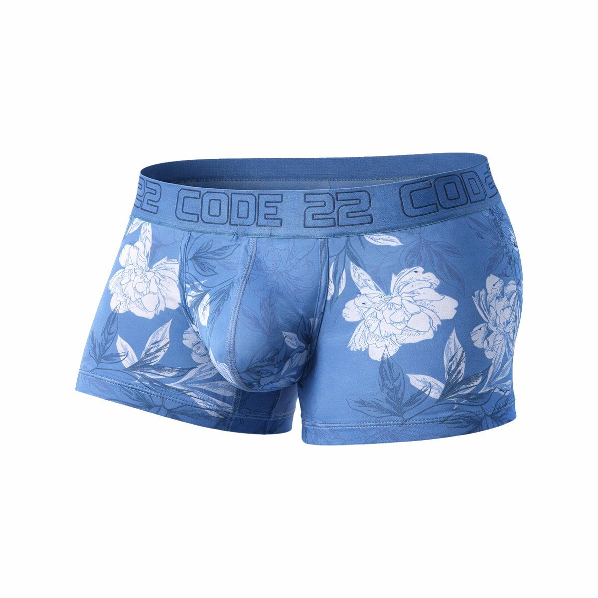 CODE 22 Bouquet Trunk Blue - MAAT XL - Heren Ondergoed - Boxershort voor Man - Mannen Boxershort