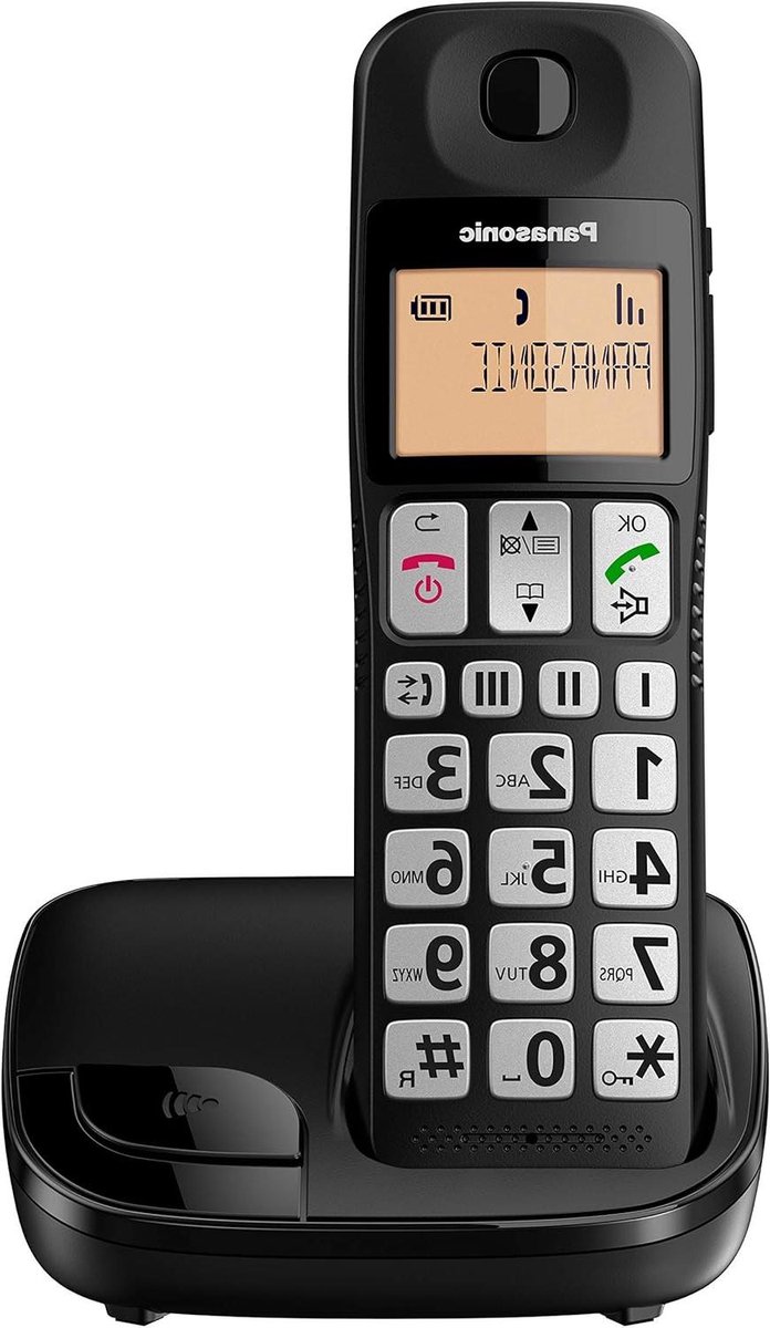 Draadloze DECT Telefoon - Vaste Telefoon Grote Toetsen - Eenvoudig Bellen - Ondersteuning voor Hoortoestellen - Niet gespecificeerd - Zwart