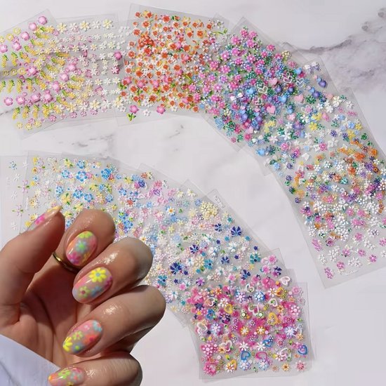 30 velletjes nagelstickers / bloemenstickers / 30 velletjes / Nailart / Flower