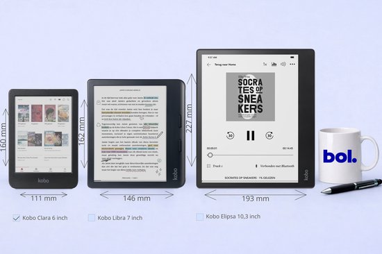 Kobo Clara Colour - E-reader - 6 inch kleurenscherm - 16GB - Luisterboeken - Zwart