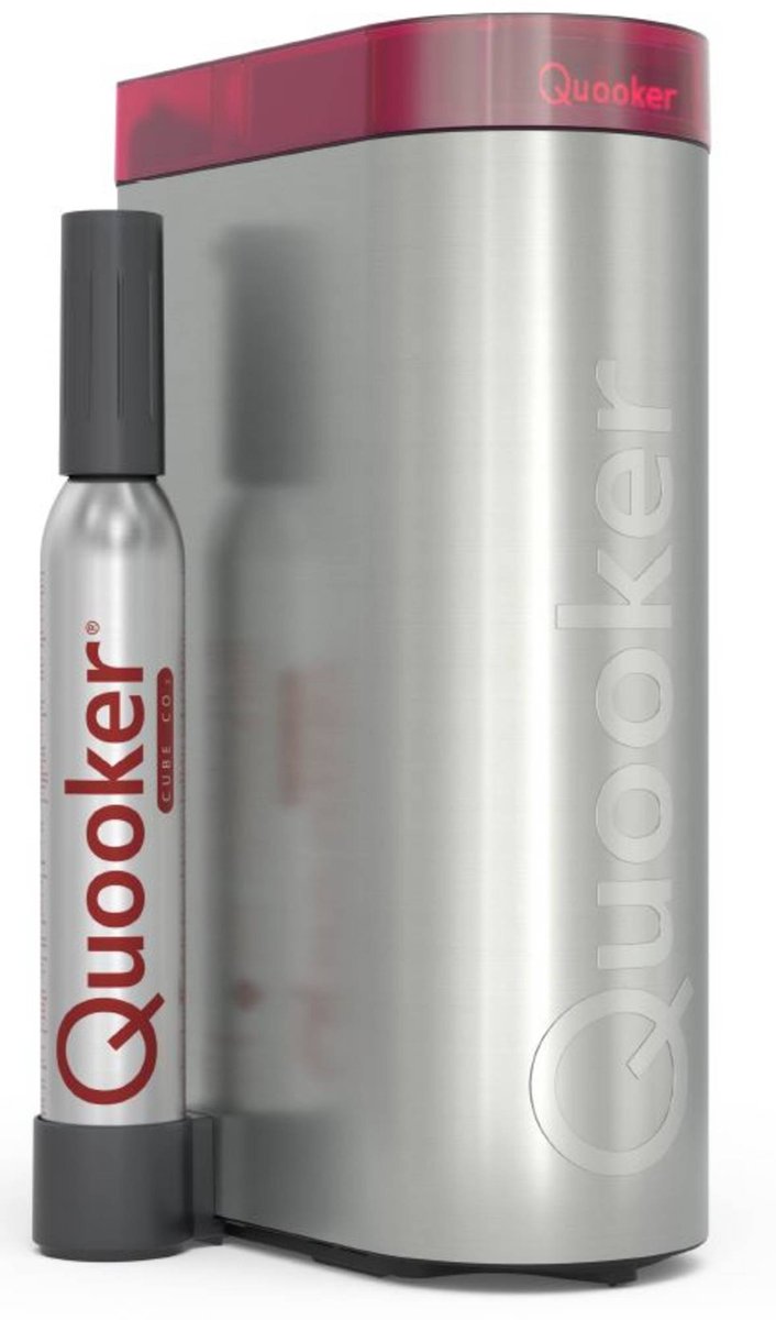 Quooker CUBE reservoir Zilver/Rood
