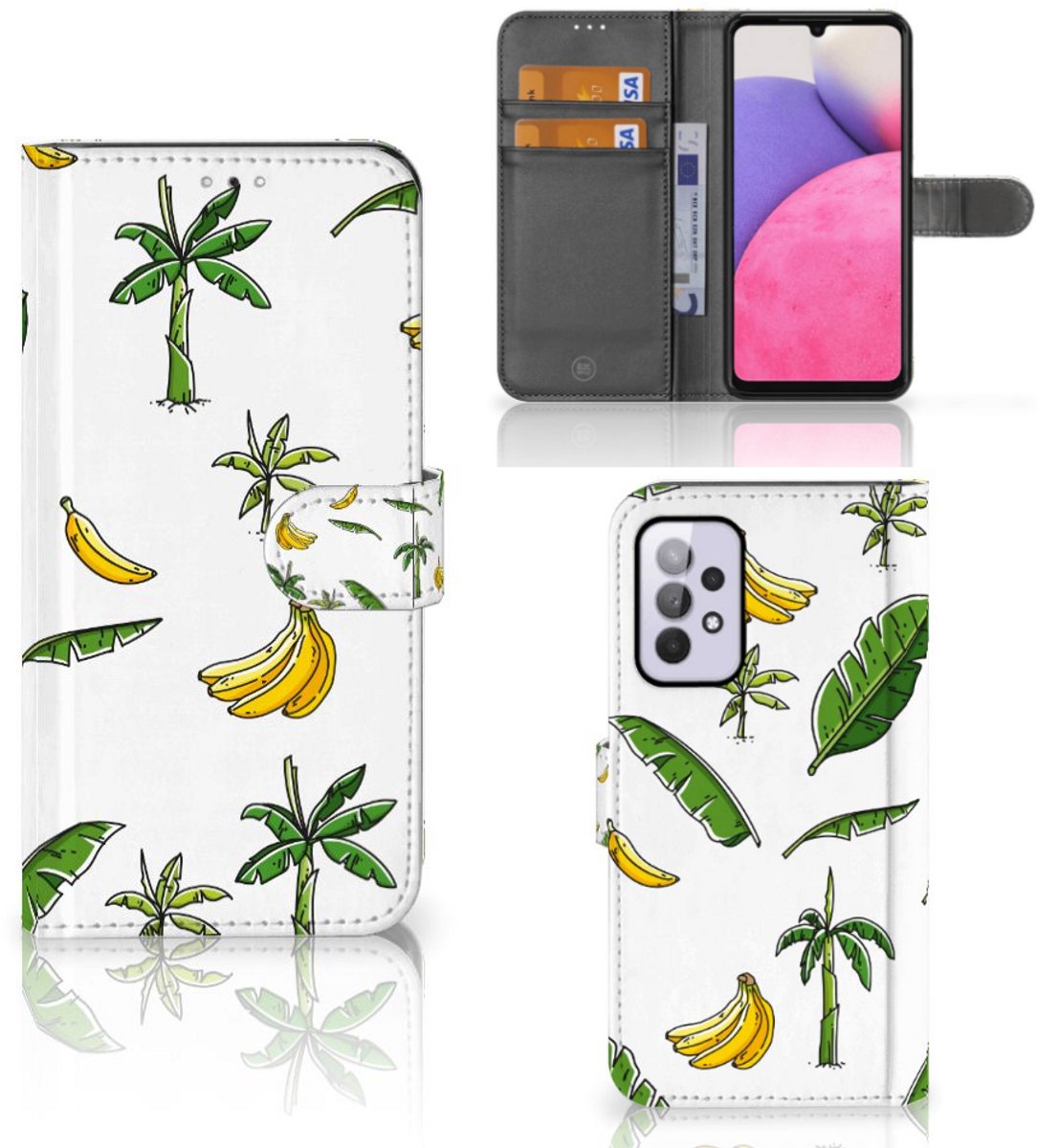 Boekhoesje voor Samsung Galaxy A33 5G Hoesje Banana Tree
