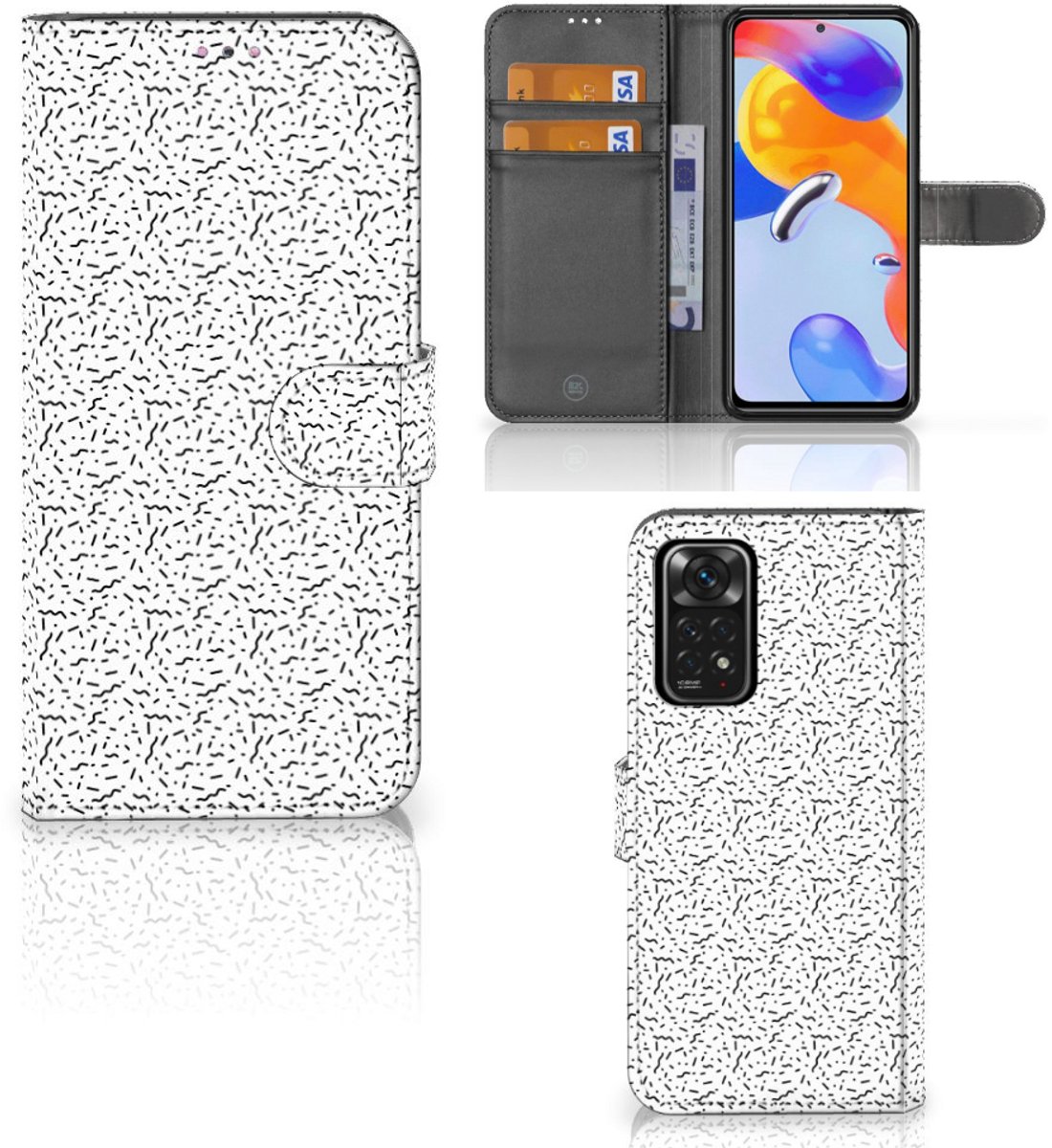 Xiaomi Redmi Note 11 Pro 5G/4G Telefoon Hoesje Stripes Dots